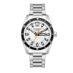 Ανδρικό ρολόι LEE COOPER LC08314.330 με ασημί καντράν και ασημί μπρασελέ.