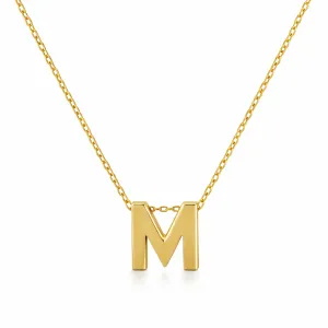 Χρυσό κολιέ Μονόγραμμα ''Μ'' FL22986.