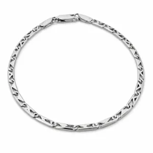 Λευκόχρυσο βραχιόλι 14 καρατίων BA1194