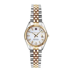 Γυναικείο ρολόι GANT G181020 Sussex Mini από ανοξείδωτο ατσάλι με Λευκό Φίλντισι καντράν και μπρασελέ.
