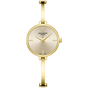 Γυναικείο ρολόι LEE COOPER LC08350.110 με μπεζ καντράν και μπρασελέ.