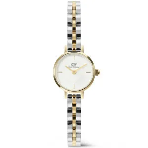 Γυναικείο ρολόι DANIEL WELLINGTON Petite Mini Arch DW00100923 από ανοξείδωτο ατσάλι με λευκό καντράν και μπρασελέ.