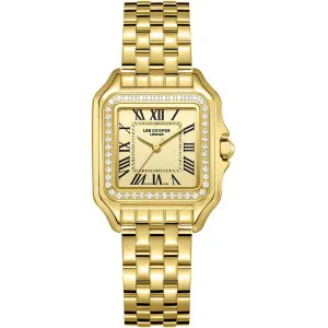 Γυναικείο ρολόι LEE COOPER LC08398.110 με χρυσό καντράν και μπρασελέ.