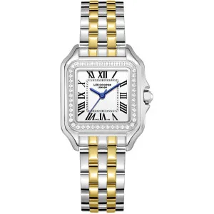 Γυναικείο ρολόι LEE COOPER LC08398.230 με ασημί καντράν και μπρασελέ.