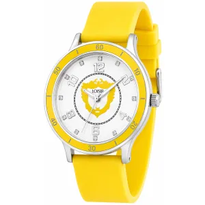 Ρολόι Loisir 11L07-00177 Με Κίτρινο Καουτσούκ Λουράκι