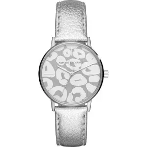 Ρολόι ARMANI EXCHANGE AX5539 Γυναικείο με Γκρί Δερμάτινο Λουράκι