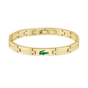 Ανδρικό βραχιόλι Lacoste 2040626 από επιχρυσωμένο ανοξείδωτο ατσάλι.