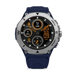 Ανδρικό ρολόι TIMBERLAND TDIGB0089802 Trail Force S2 Smartwatch με μπλε καουτσούκ λουράκι.