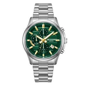 Ανδρικό ρολόι LEE COOPER LC08451.370 με πράσινο καντράν και μπρασελέ.