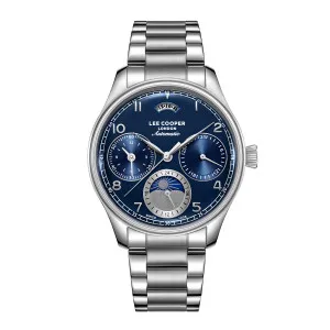 Ανδρικό ρολόι LEE COOPER LC08442.390 Automatic με μπλε καντράν και μπρασελέ.