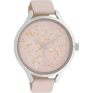 Ρολόι OOZOO C10087 Timepieces με Ροζ Δερμάτινο Λουράκι