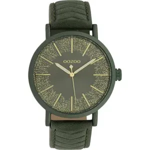 Ρολόι OOZOO C10148 Timepieces με Πράσινο Δερμάτινο Λουράκι