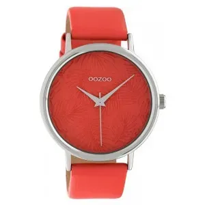 Ρολόι OOZOO C10166 Timepieces Limited με Κόκκινο Δερμάτινο Λουράκι