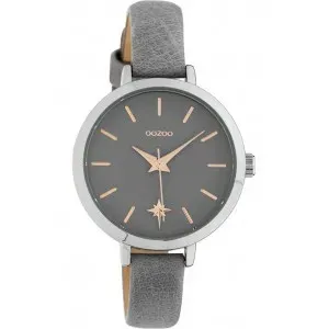 Ρολόι OOZOO C10385 Timepieces με Γκρί Δερμάτινο Λουράκι