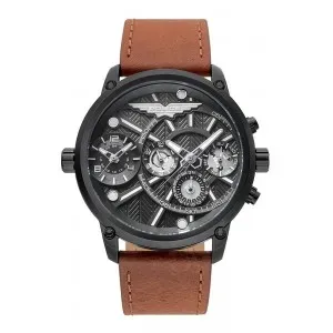 Police 15928JSB-61A Onset Brown Leather Strap