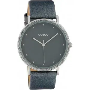 Ρολόι OOZOO C10418 Timepieces με Μπλέ Δερμάτινο Λουράκι