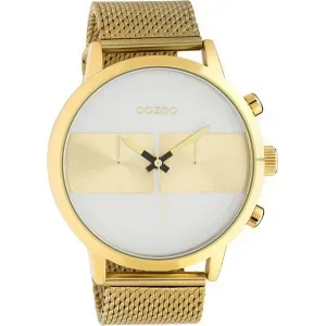 Ρολόι ΟΟΖΟΟ C10510 Timepieces με λευκό καντράν και μπρασελέ.