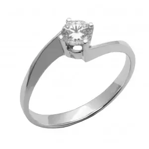 Λευκόχρυσο γυναικείο δαχτυλίδι R719