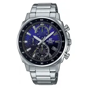 ΡΟΛΟΪ CASIO EDIFICE EFV-600D-2AVUEF ΑΠΟ ΑΝΟΞΕΙΔΩΤΟ ΑΤΣΑΛΙ ΜΕ ΜΠΛΕ ΚΑΝΤΡΑΝ ΚΑΙ ΜΠΡΑΣΕΛΕ.