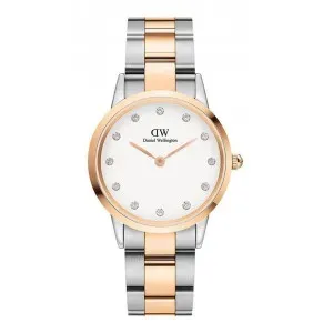 Ρολόι Daniel Wellington DW00100358 από ανοξείδωτο ατσάλι με λευκό καντράν και μπρασελέ.