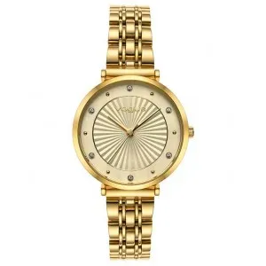 Γυναικείο ρολόι VOGUE 815342 New Bliss από ανοξείδωτο ατσάλι με χρυσό καντράν και χρυσό μπρασελέ.