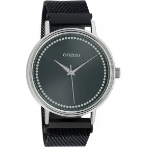 Ρολόι OOZOO Timepieces C10684 με μαύρο καντράν και μαύρο μπρασελέ.