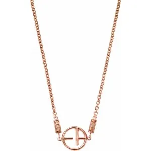 Κολιέ EMPORIO ARMANI EG3197221 Από Ροζ Επιχρυσωμένο Ασήμι 925