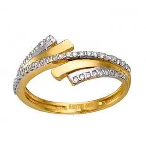 Χρυσό γυναικείο δαχτυλίδι  14 καρατίων D118BAR8