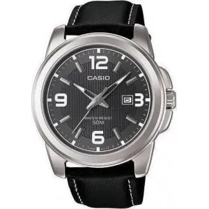 Ρολόι CASIO MTP-1314PL-8AVEF Collection με Μαύρο Δερμάτινο Λουράκι