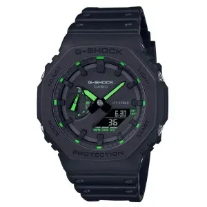 Ρολόι CASIO GA-2100-1A3ER G-Shock Octagon 2100 Utility με μαύρο καντράν και μαύρο καουτσούκ λουράκι