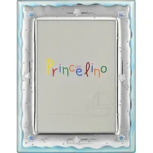 Ασημένια παιδική κορνίζα για αγόρι Prince Silvero MA/143B-C 13X18cm.