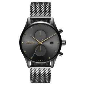 Ρολόι MVMT Chrono 28000175-D Voyager από ανοξείδωτο ατσάλι με γκρι καντράν και μπρασελέ.