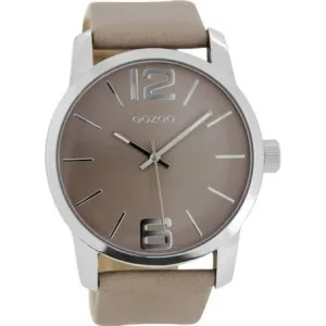 Ρολόι OOZOO XL C6706 Τimepieces με καφέ καντράν και καφέ γυναικείο ρολόι.