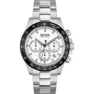 Ρολόι Hugo Boss 1513875 από ανοξείδωτο ατσάλι με λευκό καντράν και μπρασελέ