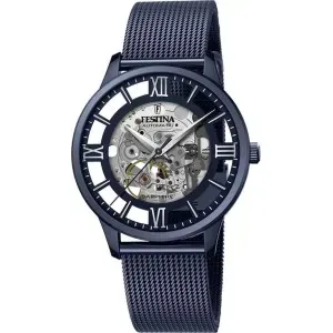 Ρολόι FESTINA Αυτόματο F20574/1 Με Μπλε Μπρασελέ