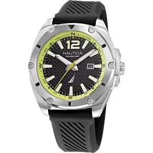 Ρολόι NAUTICA Tin Can Bay Black Silicone Strap NAPTCS222