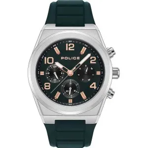 Ρολόι POLICE Salkantay Green Silicone Strap PEWJQ2226705