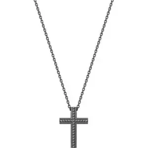 Ανδρικός σταυρός με αλυσίδα POLICE Geometric Metal από ανοξείδωτο ατσάλι PEAGN0001402